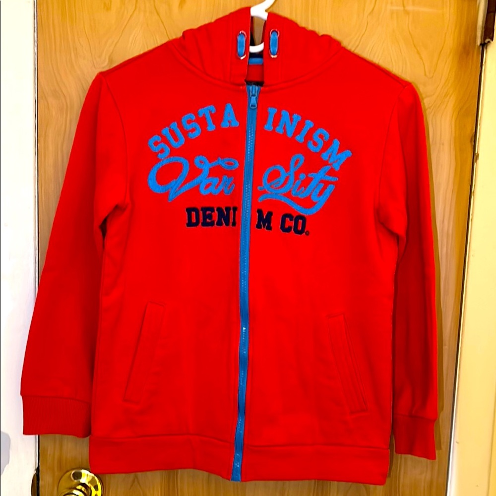 Boys Full Zip Hoodie Sweater Size M/L